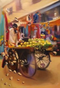 Hafsa Shaikh, 24 x 36 inch, Oil on Canvas, Cityscape Painting, AC-HFS-020